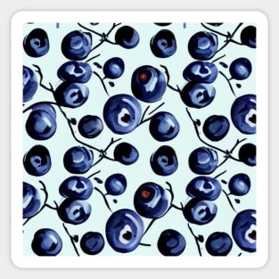 Maine Blueberries Pattern Sticker